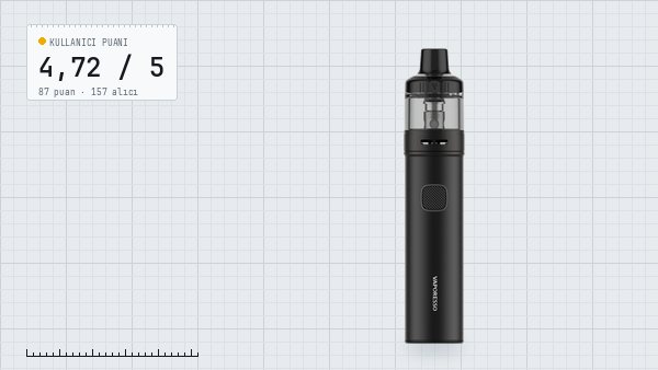Vaporesso GTX GO 40: ölçüm etiketli kapak görseli