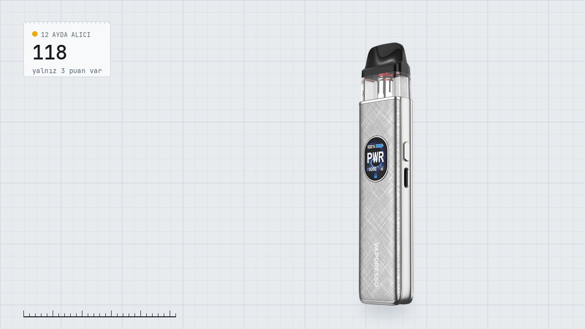 Vaporesso XROS 5: ölçüm etiketli kapak görseli